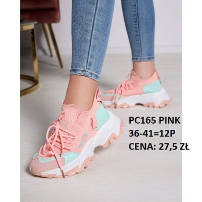 Buty sportowe damskie PC165.PINK (36/41,12par)