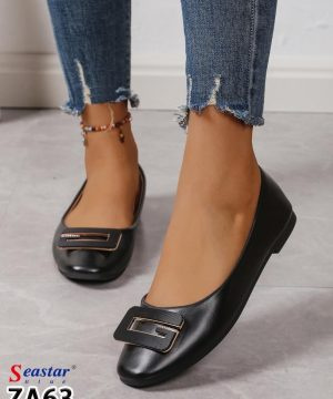 Balerinki damskie ZA63.BLACK (36/41,12par)