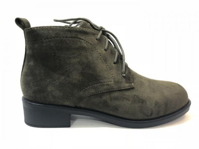 Botki damskie RM01-7.GREEN Ocieplane (36/41,8par)