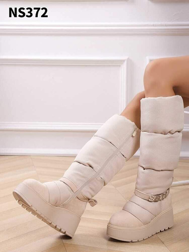 Kozaki damskie ocieplane NS372.BEIGE (36/41,12par)