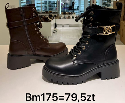 Botki damskie ocieplane BN175.KOLORDOWYBORU  (36/41,12par)