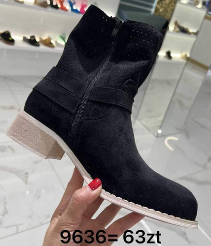 Botki damskie 7A9636.BLACK (36/41,12par)