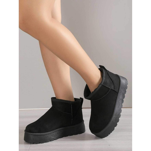Botki damskie ocieplane  7AVL213.BLACK  (36/41,12par)