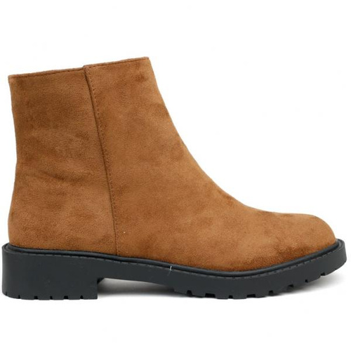 Botki damskie RM09-21.BROWN Ocieplane (36/41,8par)