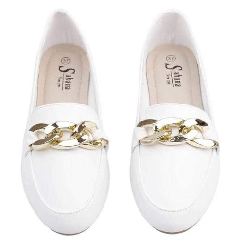 Balerinki damskie B21-3.WHITE (36/41,12par)