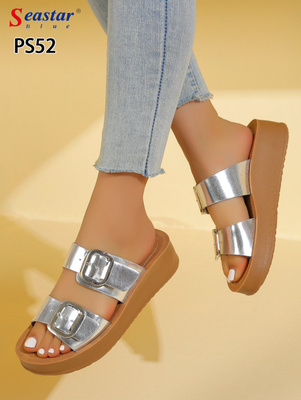 Klapki damskie PS52.SILVER (36/41,12par)