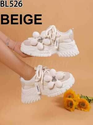 Buty sportowe damskie 7ABL526.BEIGE (36/41,12par)