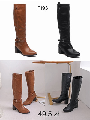 Kozaki damskie F193.KOLORDOWYBORU (36/41,12par)