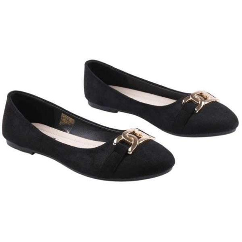 Balerinki damskie F22-1.BLACK (36/41,12par)