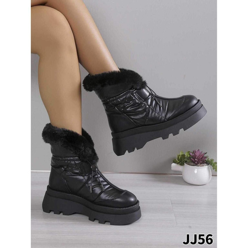 Botki damskie ocieplane 7AJJ56.BLACK  (36/41,12par)