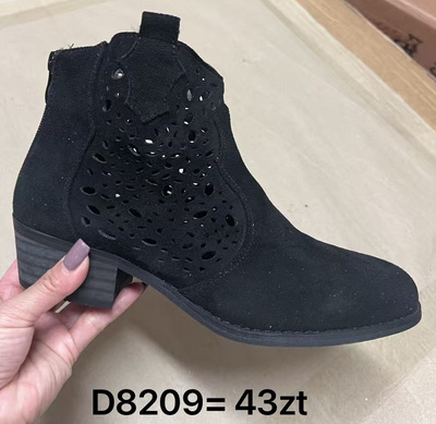 Botki damskie D8209.BLACK (36/41,12par)