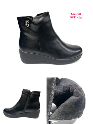 Botki damskie ocieplane 7ASG-728.BLACK (36/41,8par)