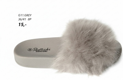 Kapcie damskie G11.GREY (36/41,8par)