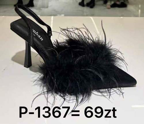 Sandały damskie P-1367.BLACK (36/41,12par)