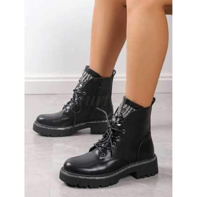 Botki damskie ocieplane 7ANC1310.BLACK (36/41,12par)