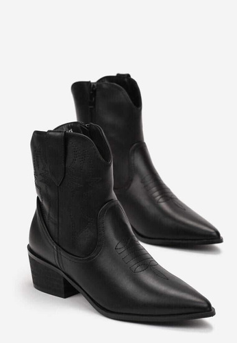 Botki damskie ocieplane 9988-2.BLACK (36/41,12par)