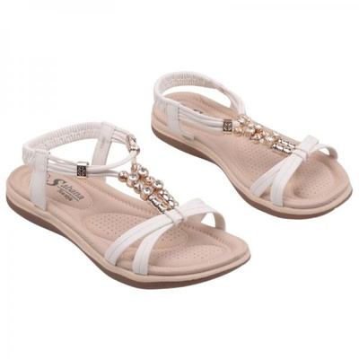 Sandały damskie DH23-2.WHITE (36/41,12par)