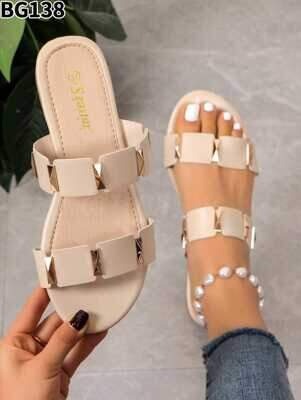 Klapki damskie 7ABG138.BEIGE (36/41,12par)