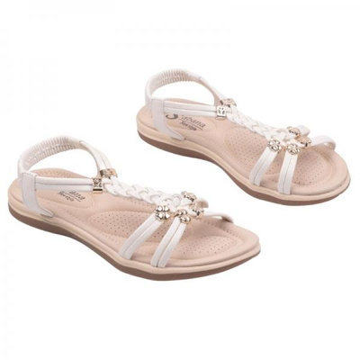 Sandały damskie DH22-4.WHITE (36/41,12par)