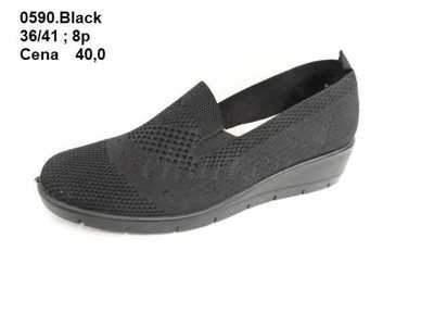 Trampki damskie 7A0590.BLACK (36/41,8par)