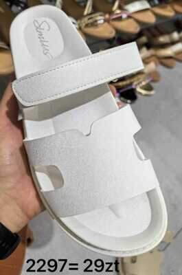 Klapki damskie 7A2297.WHITE (36/41,12par)