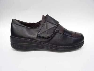 Półbuty damskie 7A2301-2.BLACK/BROWN (37/42,12par)