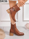 Botki damskie 7ADA136.CAMEL (36/41,12par)