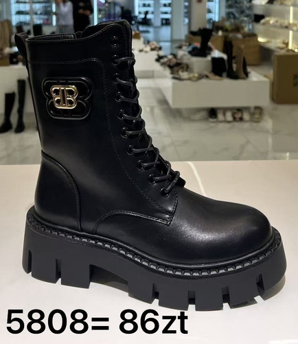 Botki damskie ocieplane 7A5808.BLACK (36/41,12par)