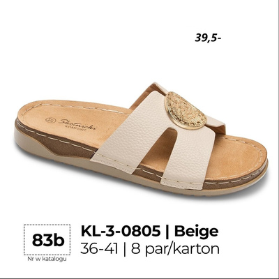 Klapki damskie 3-0805.BLACK (36/41,8par)