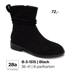 Botki damskie 7AB-3-1515.BLACK (36/41,8par)