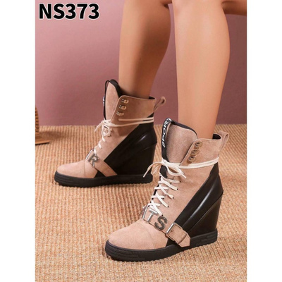 Botki damskie NS373.KHAKI (36/41,12par)