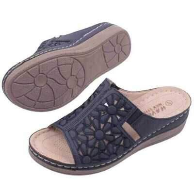 Klapki damskie DE203-1.NAVY (36/41,12par)