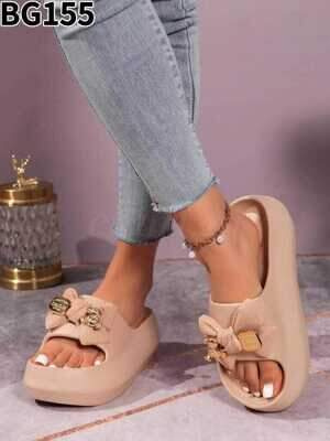 Klapki damskie  BG155.KHAKI (36/42,12par)