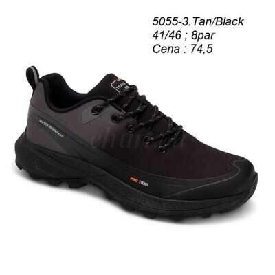 Buty sportowe męskie 9A5055-2.TAN/BLACK (41/46,8par)