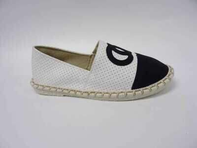 Balerinki damskie 7A2208-88.BEIGE/BLACK (36/41,12par)