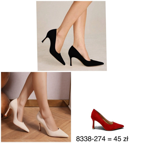 Czółenka damskie 8338-274.KOLORDOWYBORU (36/41 12par)