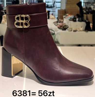 Botki damskie ocieplane 6381.RED (36/41,12par)