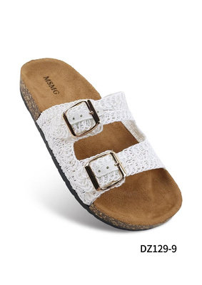 Klapki damskie DZ129-9.WHITE (36/41,12par)