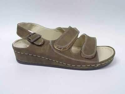 Sandały damskie 7A508-16.COFFE (36/42,12par)