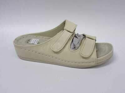 Klapki damskie 7AY508-8.BEIGE (36/42,12par)