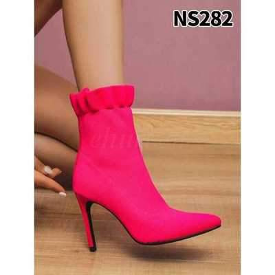 Botki damskie 7ANS282.FUSHIA Ocieplane (36/41,12par)