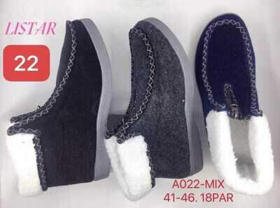 Kapcie męskie 9AA022.MIX (41/46,18par)