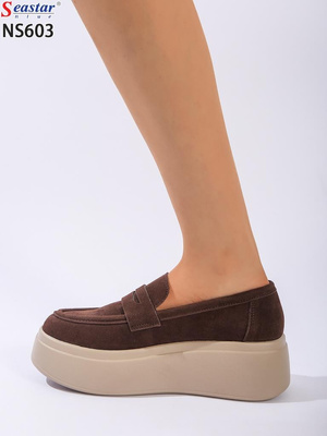 Półbuty damskie  7ANS603.BROWN (36/41,8par)