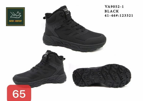 Trzewiki męskie  9AVA9052-1.BLACK  (41/46,12par)