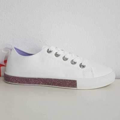 Trampki damskie 7ACB870-15.WHITE/PURPLE (36/41,12par)