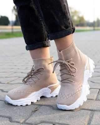 Buty sportowe damskie 7AA88-97.KHAKI (36/41,12par)