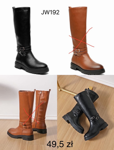 Kozaki damskie JW192.BLACK (36/41,12par)