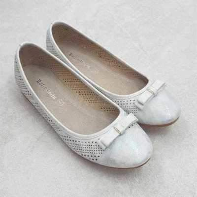 Balerinki damskie 7AC616D-19.WHITE (39/43,8par)