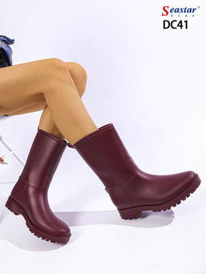 Kalosze damskie DC41.BURGUND (36/41,12par)