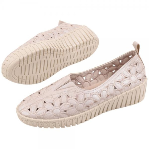 Balerinki damskie F43A-2.BEIGE (36/41,12par)